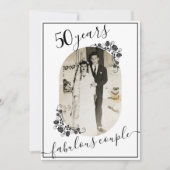 Elegant script Jubileum Afbeelding 50e jaar Kaart (Voorkant)