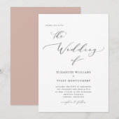 Elegant script kaart (Voorkant / Achterkant)