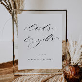 Elegant script, Kaarten en cadeaubonnen Poster