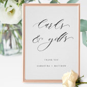 Elegant script, Kaarten en cadeaubonnen Poster