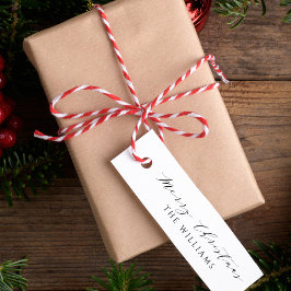 Elegant Script Kalligrafie Vrolijk Kerstfeest Fami Zelfinktende Stempel