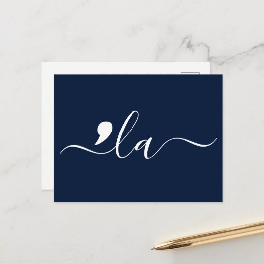 Elegant script Kamala Harris voor President Briefkaart (Voorkant / Achterkant in situ)