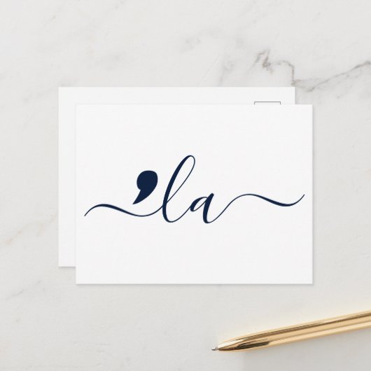 Elegant script Kamala Harris voor President Briefkaart (Voorkant / Achterkant in situ)