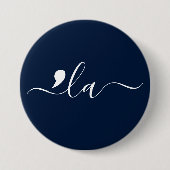 Elegant script Kamala Harris voor President Ronde Button 7,6 Cm (Voorkant)