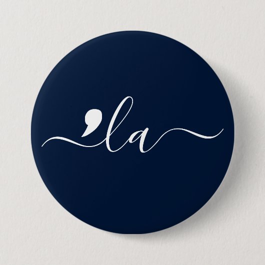 Elegant script Kamala Harris voor President Ronde Button 7,6 Cm (Voorkant)