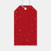 Elegant script Kerstmis foto vakantie Cadeaulabel (Achterkant)