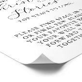 Elegant Script Kerstverhalen Poster (Hoek)