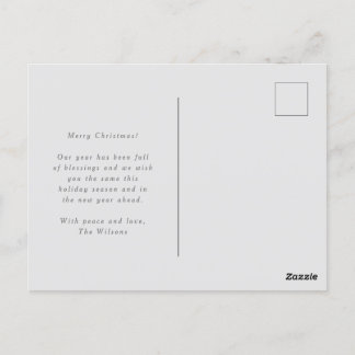 Elegant script Kerstzegeningen Vakantie Briefkaart