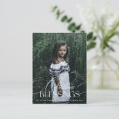 Elegant script Kerstzegeningen Vakantie Briefkaart (Staand voorkant)