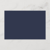 Elegant Script Klassieke bruiloft antwoord Informatiekaartje (Achterkant)