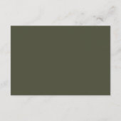 Elegant Script Klassieke bruiloft antwoord Informatiekaartje (Achterkant)
