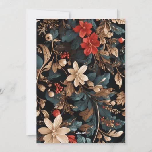 Elegant script koester elk moment feestdagenkaart (Achterkant)