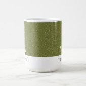 Elegant script laat het sneeuwen vakantie koffiemok (Center)