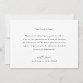 Elegant Script Landschap Trouwfoto Bedankkaart (Achterkant)