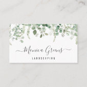 elegant script landschapszaken visitekaartje (Voorkant)