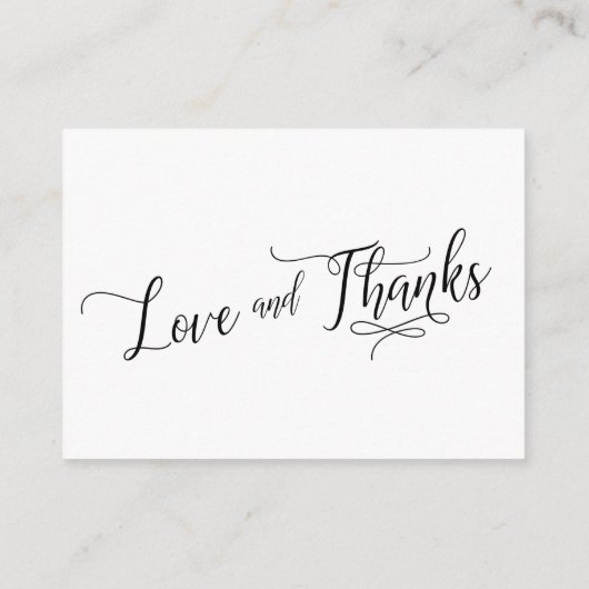 Elegant Script Laten we het hebben over Gifts Wedd Informatiekaartje (Achterkant)