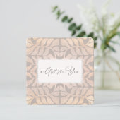 Elegant Script Leaf Patroon Cadeaubon (Staand voorkant)
