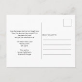 Elegant Script Leeg Nest Nieuw Adres Aankondigingskaart (Achterkant)