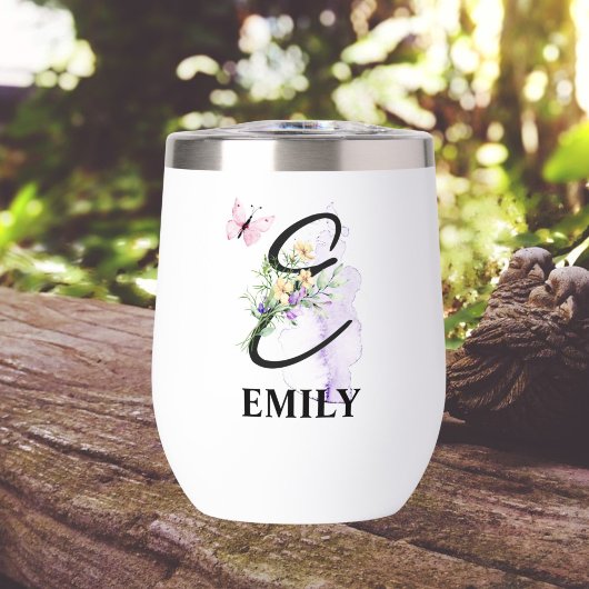 Elegant Script Letter E Monogram Gepersonaliseerde