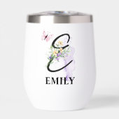 Elegant Script Letter E Monogram Gepersonaliseerde (Voorkant)