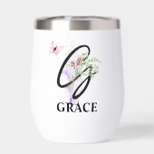 Elegant Script Letter G Monogram Gepersonaliseerde (Achterkant)