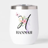 Elegant Script Letter H Monogram Gepersonaliseerde (Voorkant)