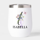 Elegant Script Letter I Monogram Gepersonaliseerde (Achterkant)