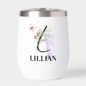 Elegant Script Letter L Monogram Gepersonaliseerde (Voorkant)