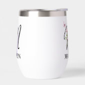 Elegant Script Letter M Monogram Gepersonaliseerde (Links)