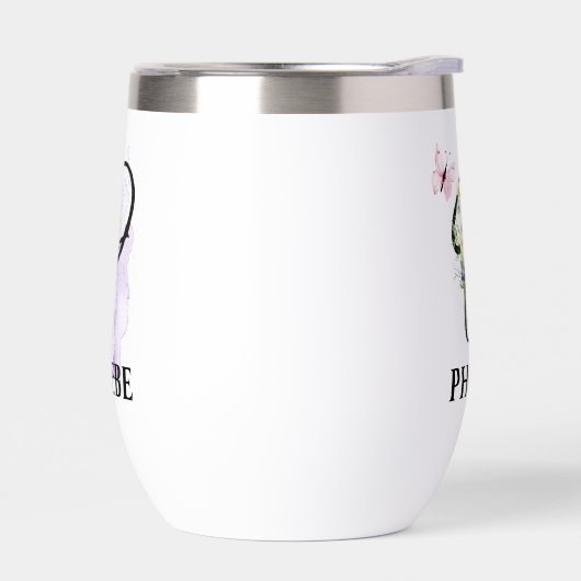 Elegant Script Letter P Monogram Gepersonaliseerde (Links)