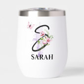 Elegant Script Letter S Monogram Gepersonaliseerde (Voorkant)