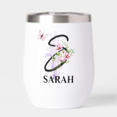 Elegant Script Letter S Monogram Gepersonaliseerde (Achterkant)