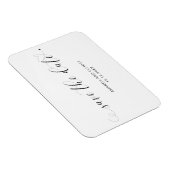 Elegant Script Lief Hart Trouwkaart Save the Date Magneet (Rechterzijde)