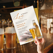 Elegant script liefde is brouwen koppels douche kaart