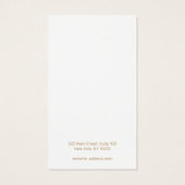 Elegant Script Light Pink earning Display Visitekaartje (Achterkant)