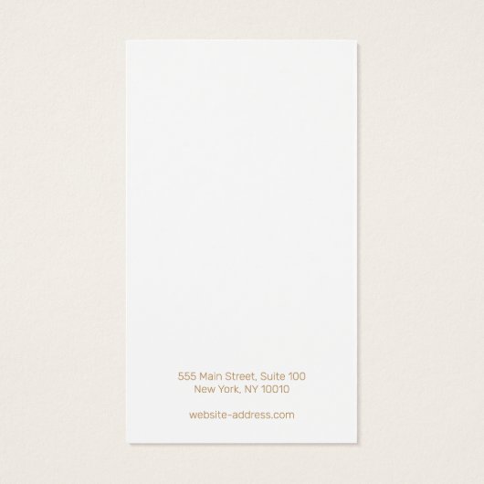 Elegant Script Light Pink earning Display Visitekaartje (Achterkant)