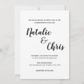 Elegant Script Love Always Modern Photo Wedding Aankondiging (Achterkant)