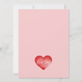 Elegant Script Love Heart Holiday Kaart (Achterkant)