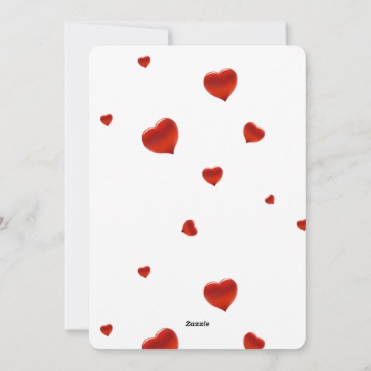 Elegant Script Love Heart Valentijnsdag Foto Feestdagenkaart (Achterkant)