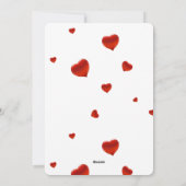 Elegant Script Love Heart Valentijnsdag Foto Feestdagenkaart (Achterkant)