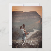 Elegant Script Love Photo Holiday Kaart (Voorkant)