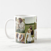 Elegant script mam foto raster lay-out gepersonali koffiemok (Links)