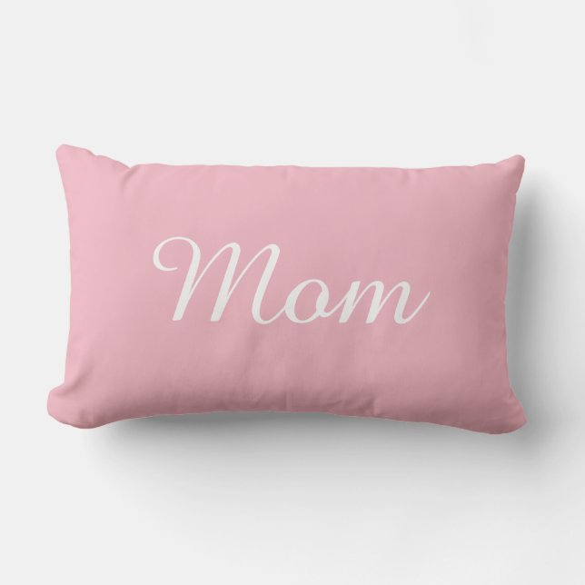 Elegant script mam Quote Modern Chic Roze Kussen (Voorkant)