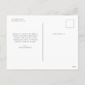 Elegant Script Merry Christmas 2 Foto Feestdagenkaart (Achterkant)