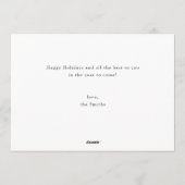 Elegant Script Merry Christmas Family Photo Feestdagenkaart (Achterkant)