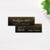 Elegant Script met Gold & Black Ombre Drink Ticket Mini Visitekaartjes (Bureau)