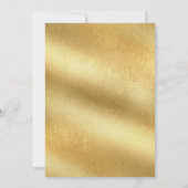 Elegant script met Gold Edge Semi formele bruiloft Kaart (Achterkant)