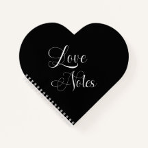 Elegant script met naam Black & White Love Notes