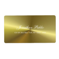Elegant Script Metallic Gold Sjabloon