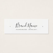 Elegant script miniem stud oorscherm kaart (Voorkant)